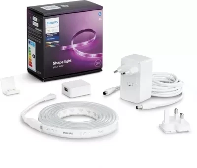 Ruban Lumineux Philips Hue W&C LightStrips 2M avec Base