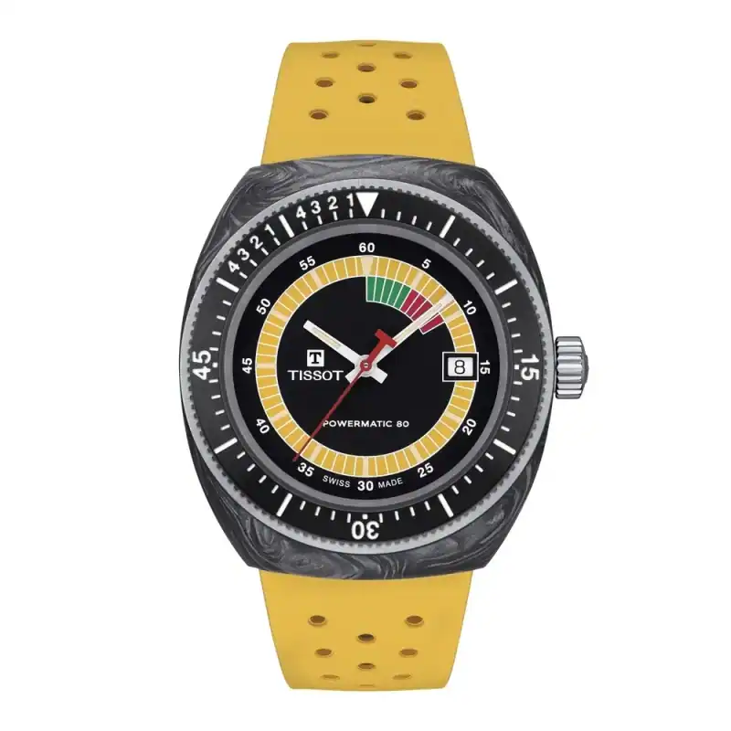 Montre Automatique Tissot Sideral Jaune & Noir - T1454079705700