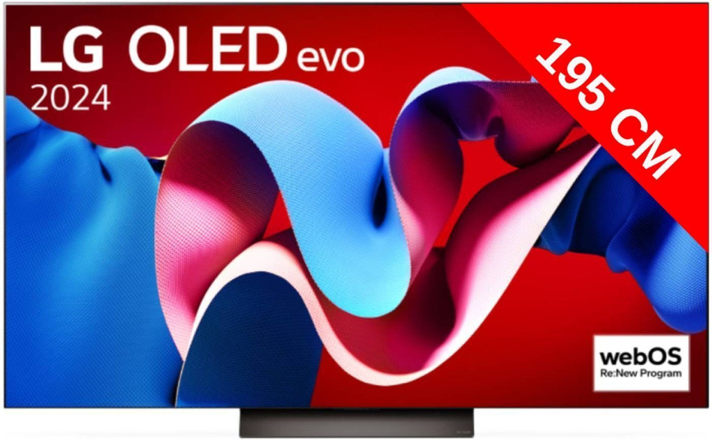 Téléviseur LG OLED77C4 77 pouces - Nouveauté 2024 - 4K UHD - HDR10 Pro - Smart TV